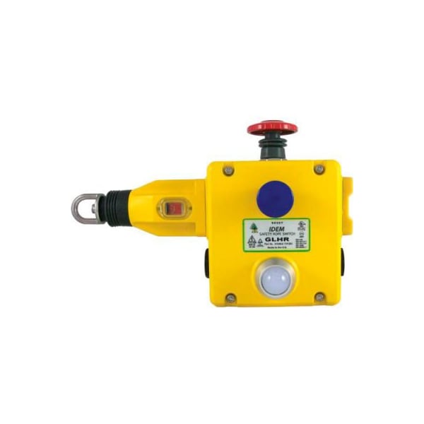 Idem Safety Switches Usa IDEM GLHR Rope Pull Switch W/E Stops/LED, 4NC